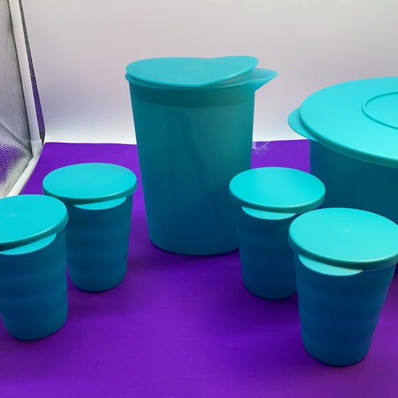 Tupperware Murano Set Bowl & Jug (4) Tumbler - Picture 16 of 16